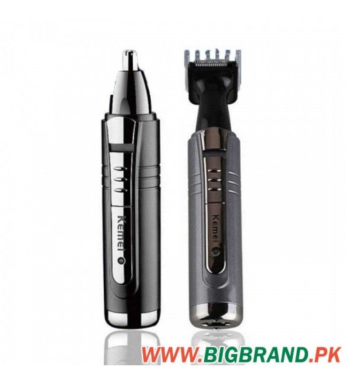 Kemei 2 in 1 Rechargeable Nose and Ear Trimmer KM-6511